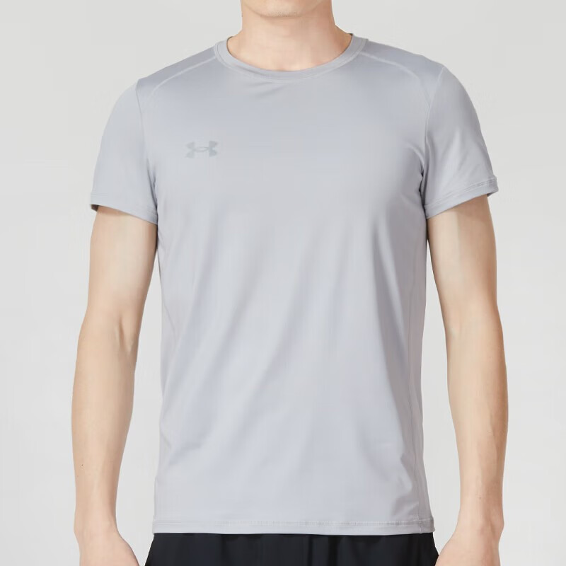 安德瑪短袖男T恤 23新款男子上衣圓領休閑寬松訓練運動半袖體恤男 23500506-011