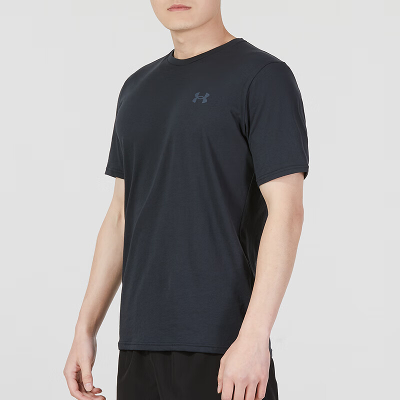 安德瑪男裝 2023新款運動服健身訓練潮流時尚舒適透氣圓領短袖T恤 1370951-001