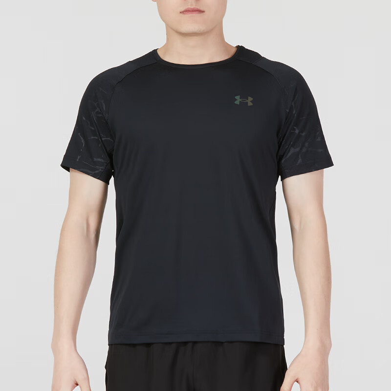 安德瑪男裝短袖 2023新款運動服健身訓(xùn)練潮流透氣圓領(lǐng)半袖T恤衫 1376790-001