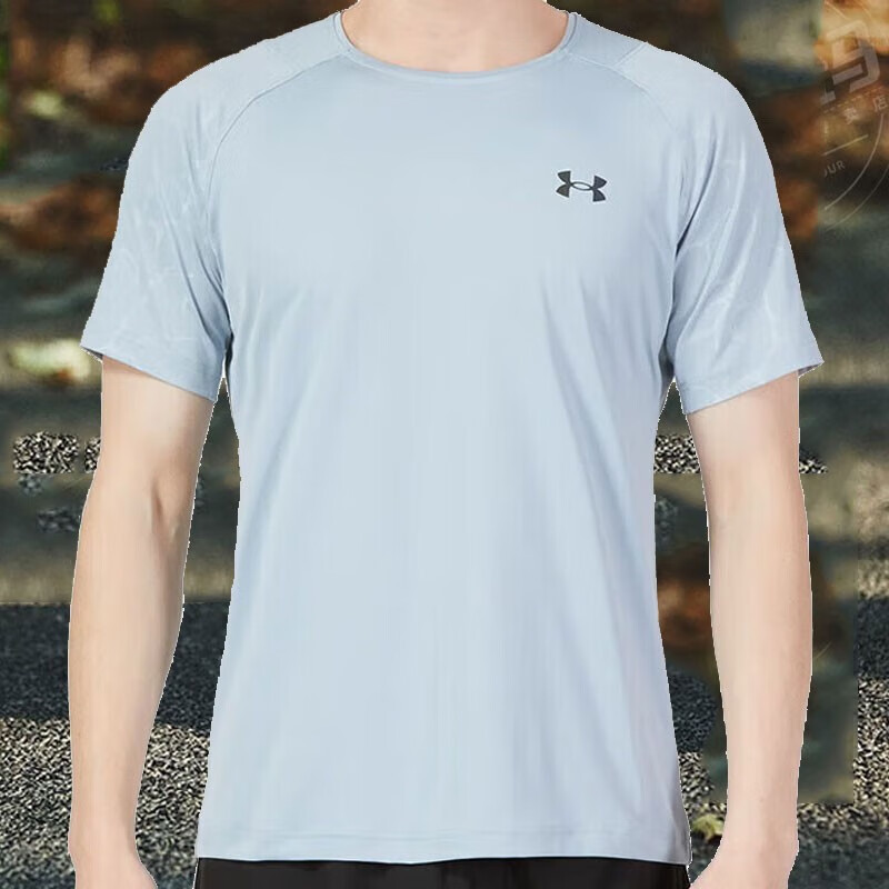 安德瑪男裝短袖 2023新款運動服健身訓(xùn)練潮流透氣圓領(lǐng)半袖T恤衫 1376790-465