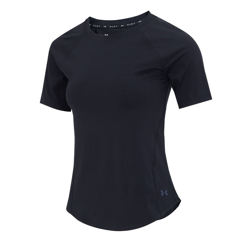 安德瑪女裝短袖 2023運動服健身訓(xùn)練舒適休閑簡約圓領(lǐng)半袖T恤衫 1368178-001