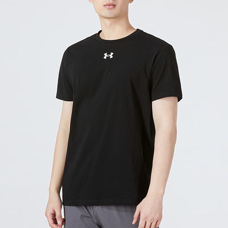 安德瑪男裝短袖 23新款運動服健身訓(xùn)練快干透氣寬松休閑半袖T恤衫 22500514-001