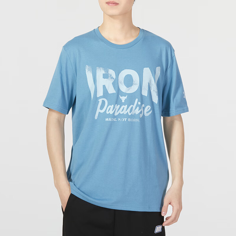 安德瑪男運動訓(xùn)練潮流時尚舒適透氣圓領(lǐng)半袖衫短袖T恤 1370483-416