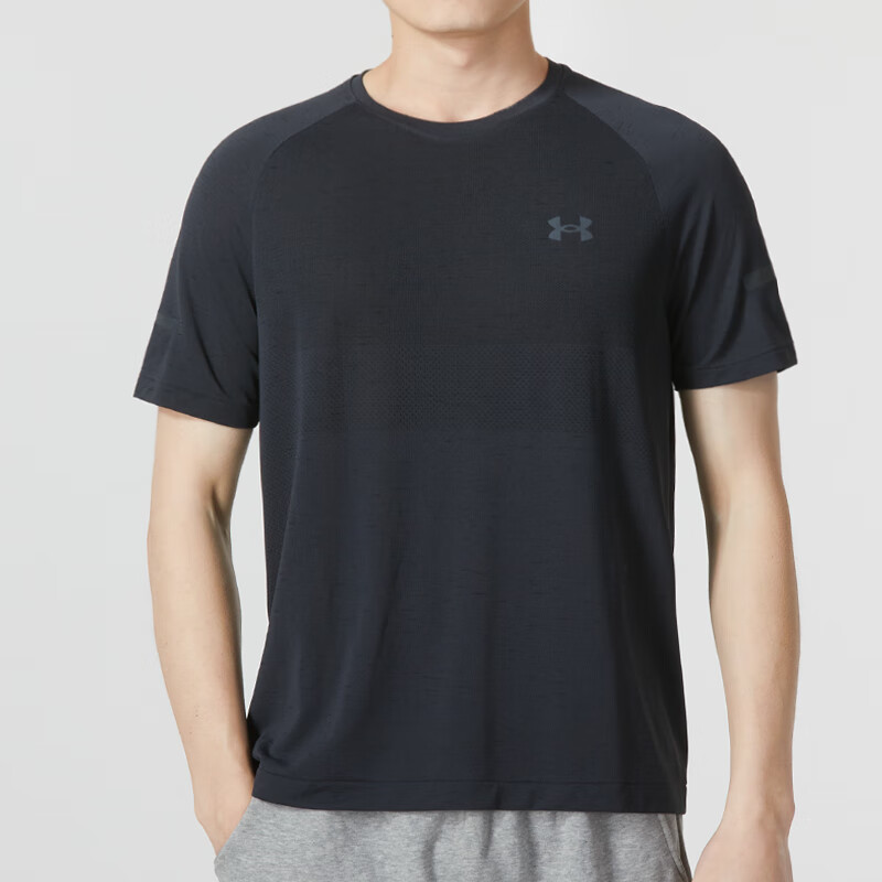 安德瑪男裝 短袖T恤快干透氣健身跑步訓練服圓領(lǐng)運動服 1361356-016