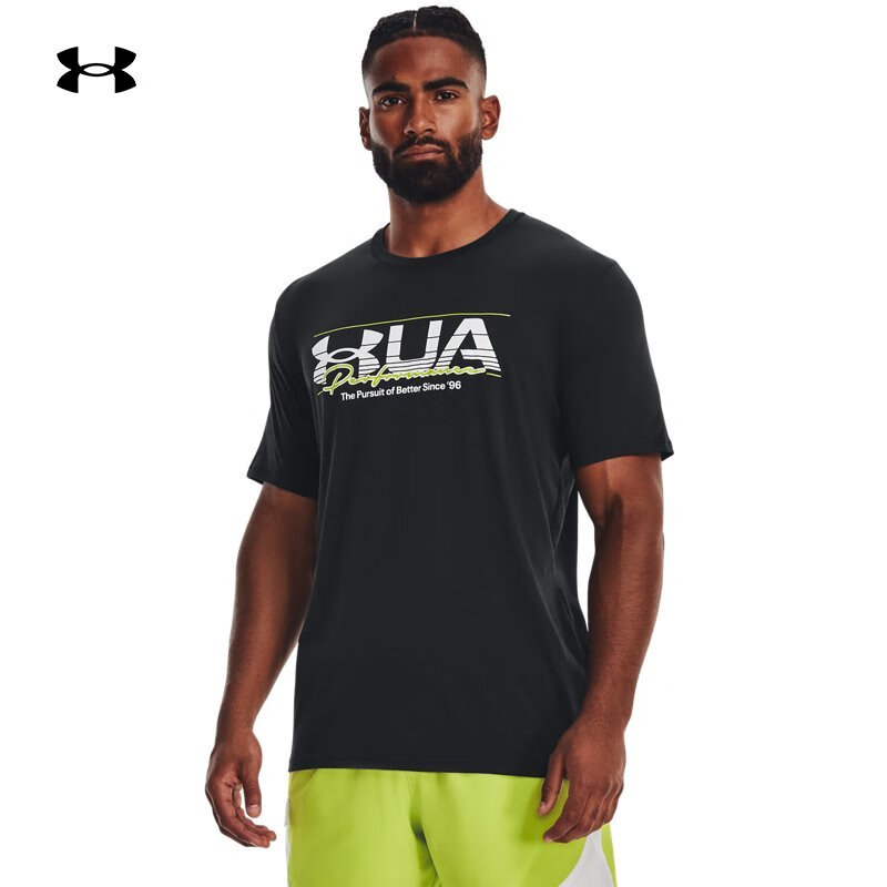 安德瑪男子訓(xùn)練運(yùn)動(dòng)短袖T恤1376845-001