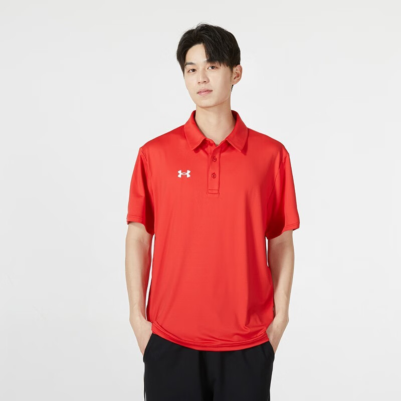 安德瑪 t恤男裝 夏季新款運(yùn)動服跑步速干衣休閑POLO衫翻領(lǐng)短袖 22500524-600