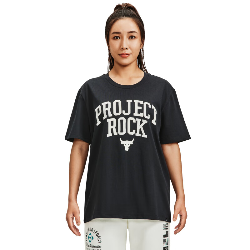 安德瑪Project Rock強(qiáng)森女子訓(xùn)練運(yùn)動短袖T恤1377449-001