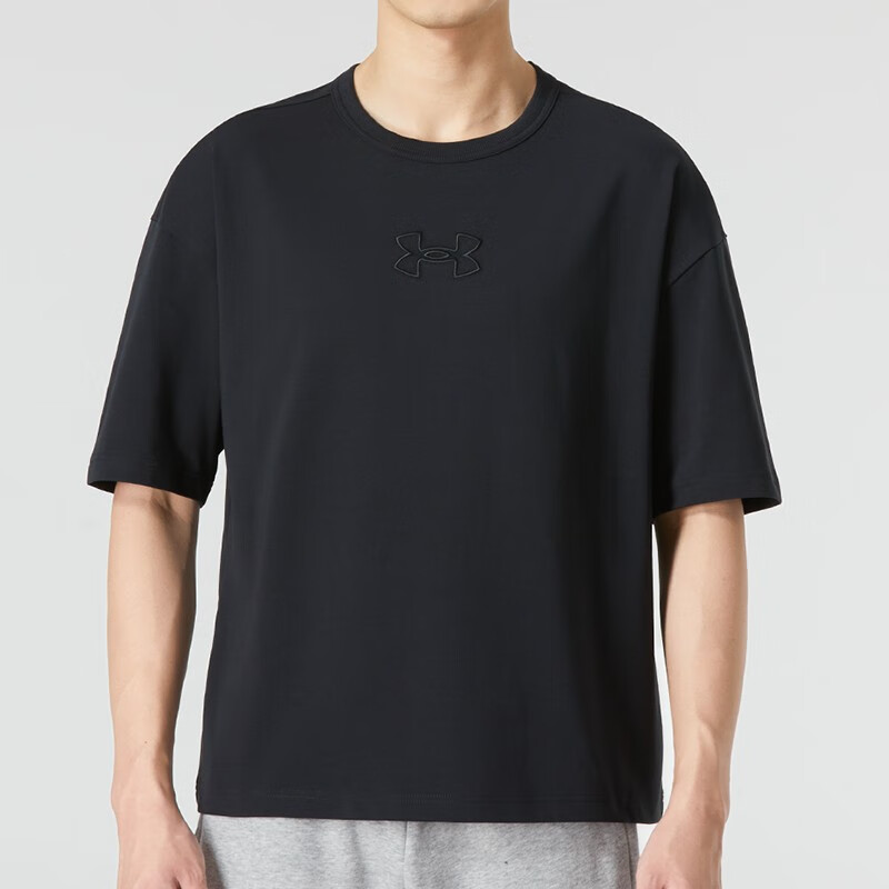 安德瑪男裝 運動服健身訓練潮流時尚舒適透氣圓領(lǐng)短袖T恤 1376616-001