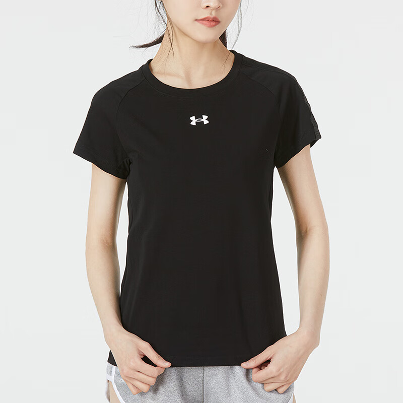 安德瑪女裝 運動服健身訓(xùn)練潮流時尚透氣圓領(lǐng)半袖短袖T恤 22500523-001