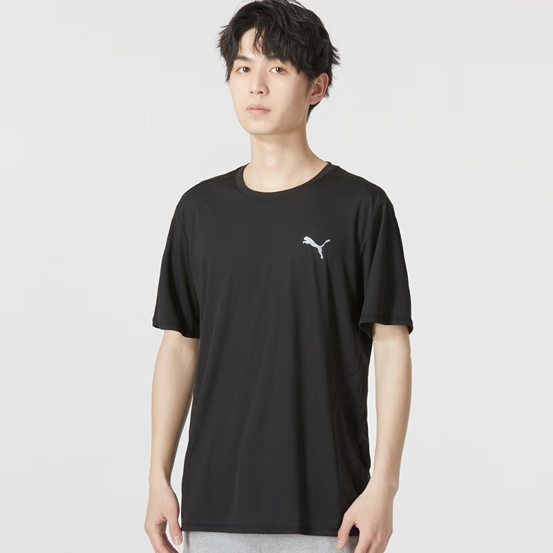 彪馬T恤男裝23當(dāng)季新款戶外運(yùn)動(dòng)服舒適透氣休閑體恤半袖短袖523685-01