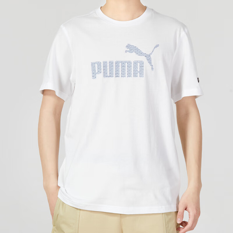 彪馬（PUMA）男裝運(yùn)動(dòng)服健身訓(xùn)練潮流時(shí)尚舒適透氣圓領(lǐng)短袖T恤 624886-02