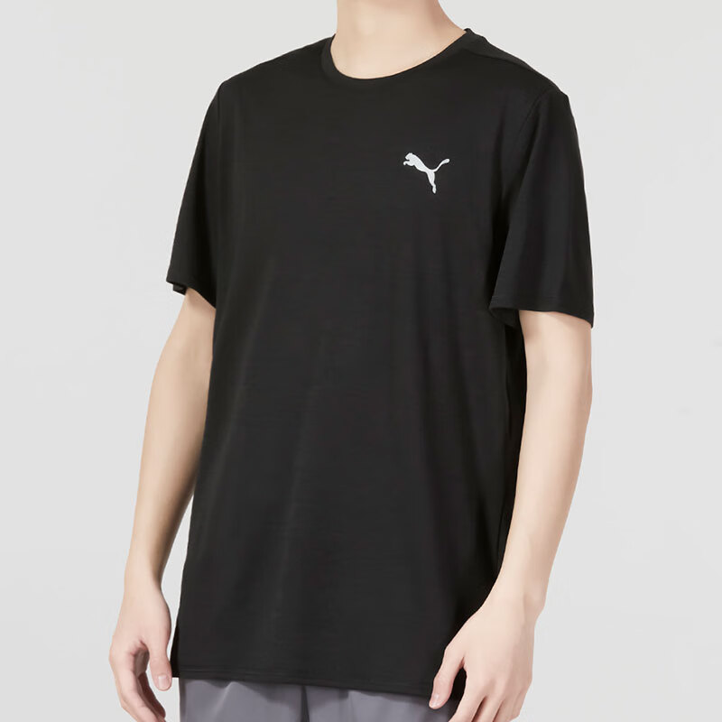 彪馬（Puma）t恤男裝運(yùn)動(dòng)裝透氣快干時(shí)尚百搭休閑裝圓領(lǐng)短袖t恤 523683-01