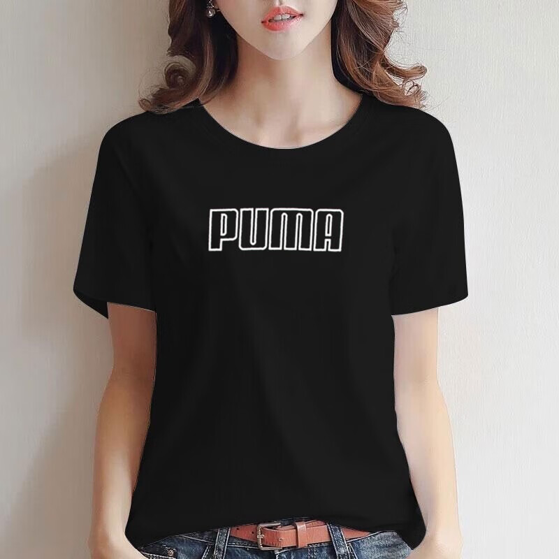 彪馬t恤女運(yùn)動(dòng)服戶外出行跑步健身休閑服時(shí)尚潮流短袖T恤 671603-01-02