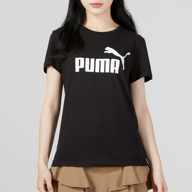 彪馬t恤女 運(yùn)動裝 寬松透氣時尚百搭休閑裝 圓領(lǐng)半袖短袖 673655-01-02