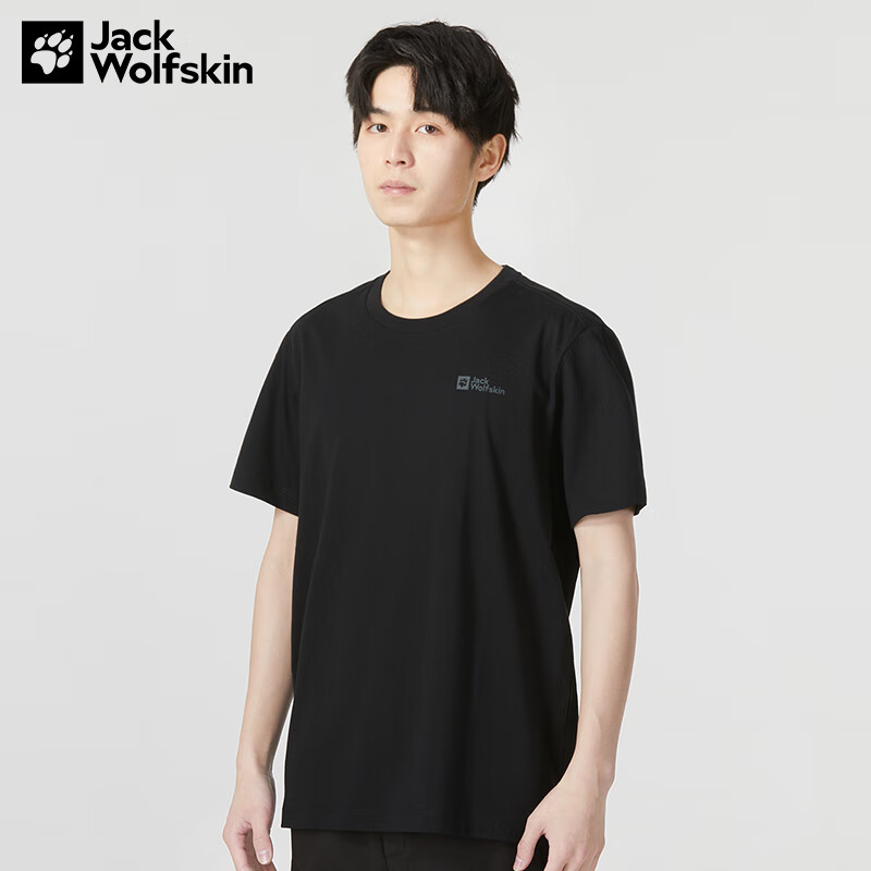 狼爪T恤男戶外運(yùn)動吸濕上衣透氣訓(xùn)練服日常通勤快干短袖 5822212-6000-1010