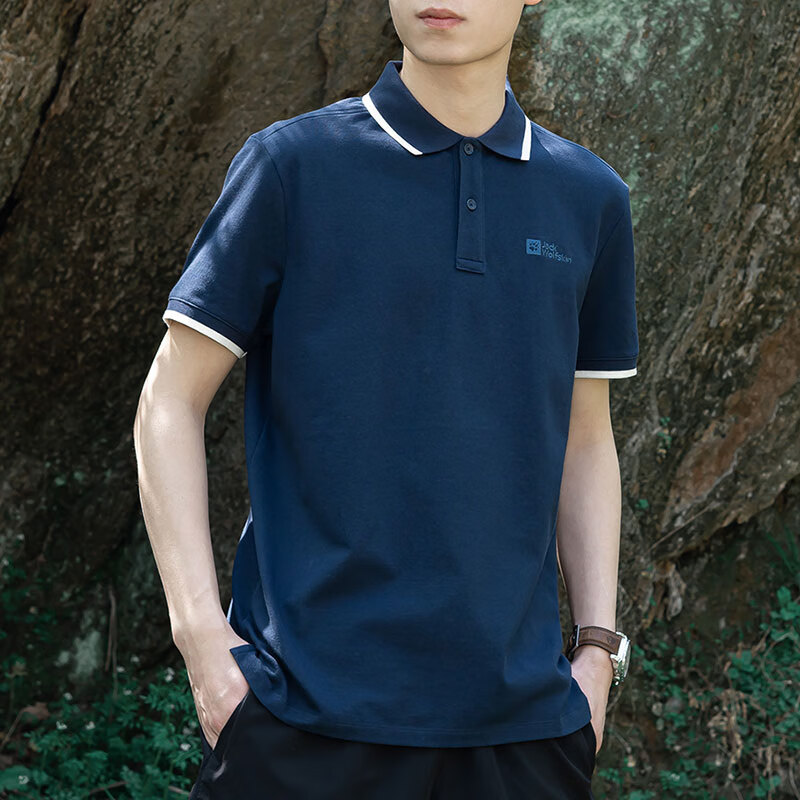 狼爪男裝戶外運(yùn)動服休閑透氣短袖T恤POLO衫 5820054-1010-1282