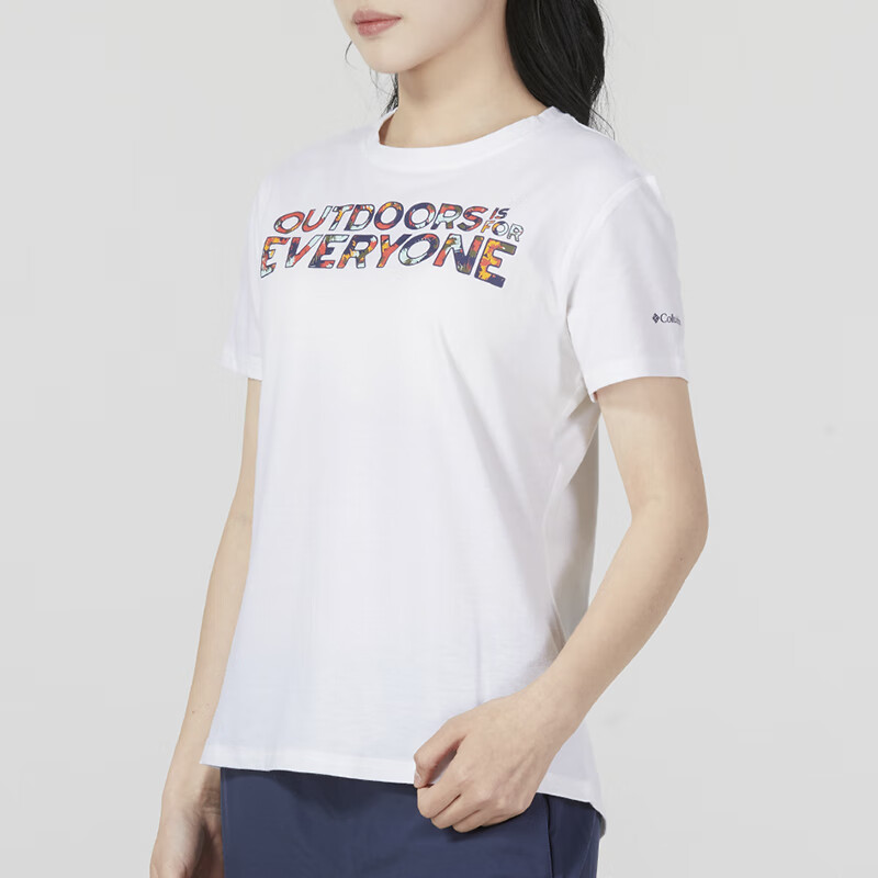 哥倫比亞女裝上衣 時尚舒適圓領(lǐng)短袖戶外T恤衫 AR9331101