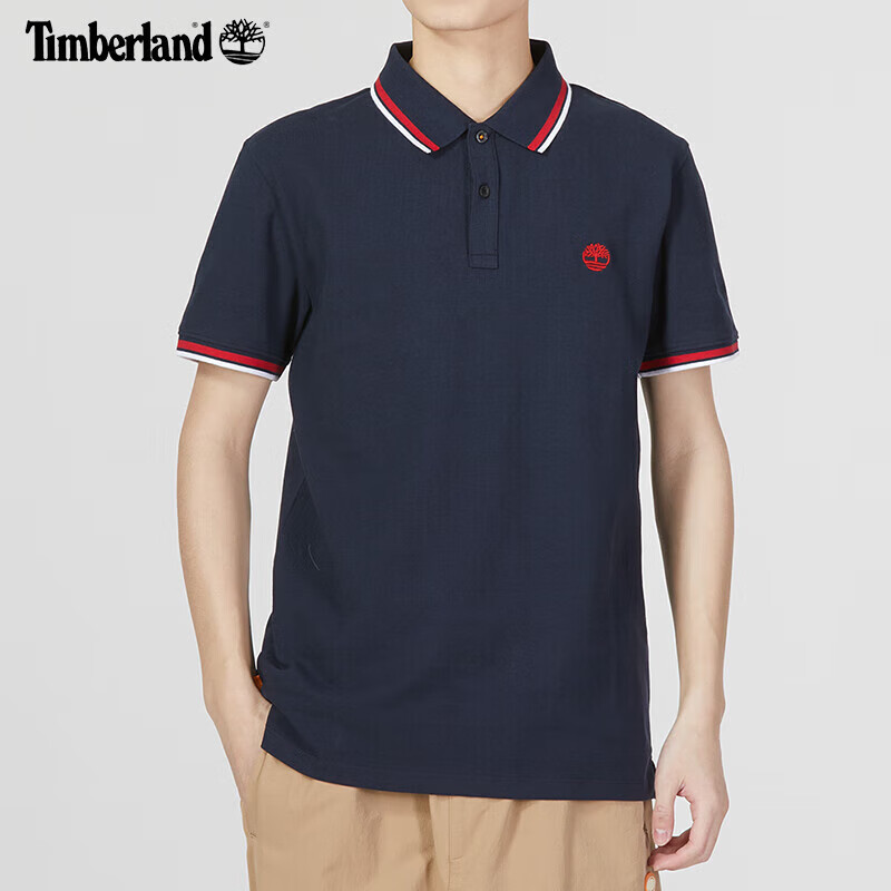 添柏嵐男士保羅衫戶(hù)外藍(lán)色商務(wù)T恤衫城市翻領(lǐng)襯衫A62SH433