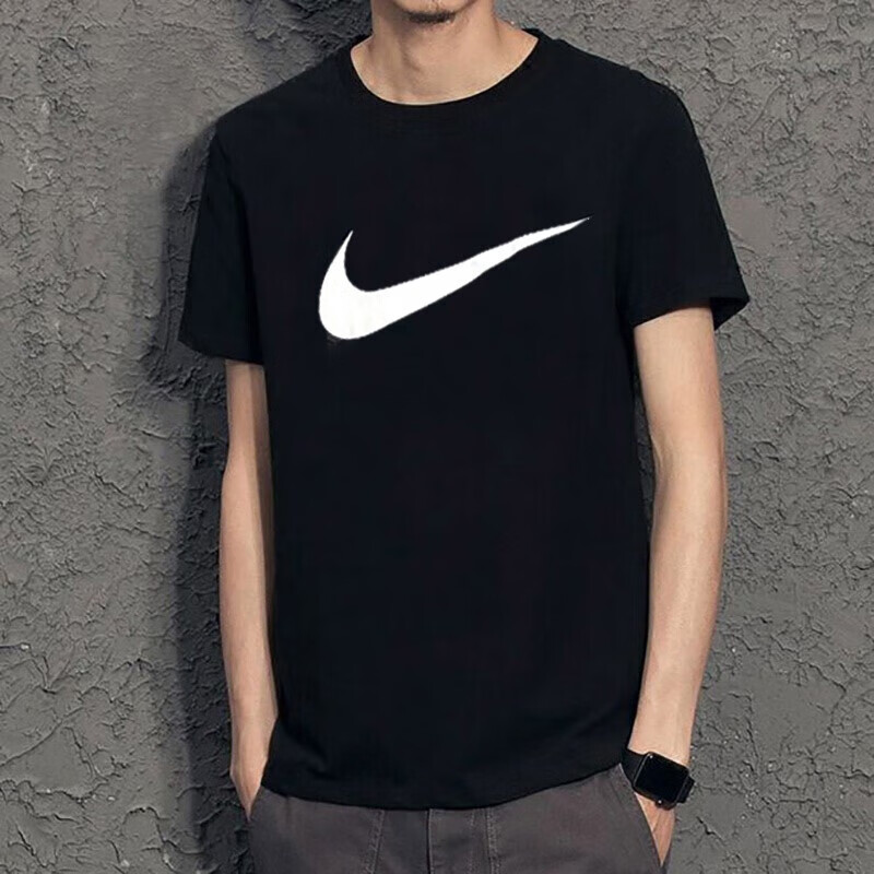 耐克男裝運(yùn)動(dòng)舒適透氣棉質(zhì)大勾短袖T恤 DC5095-010
