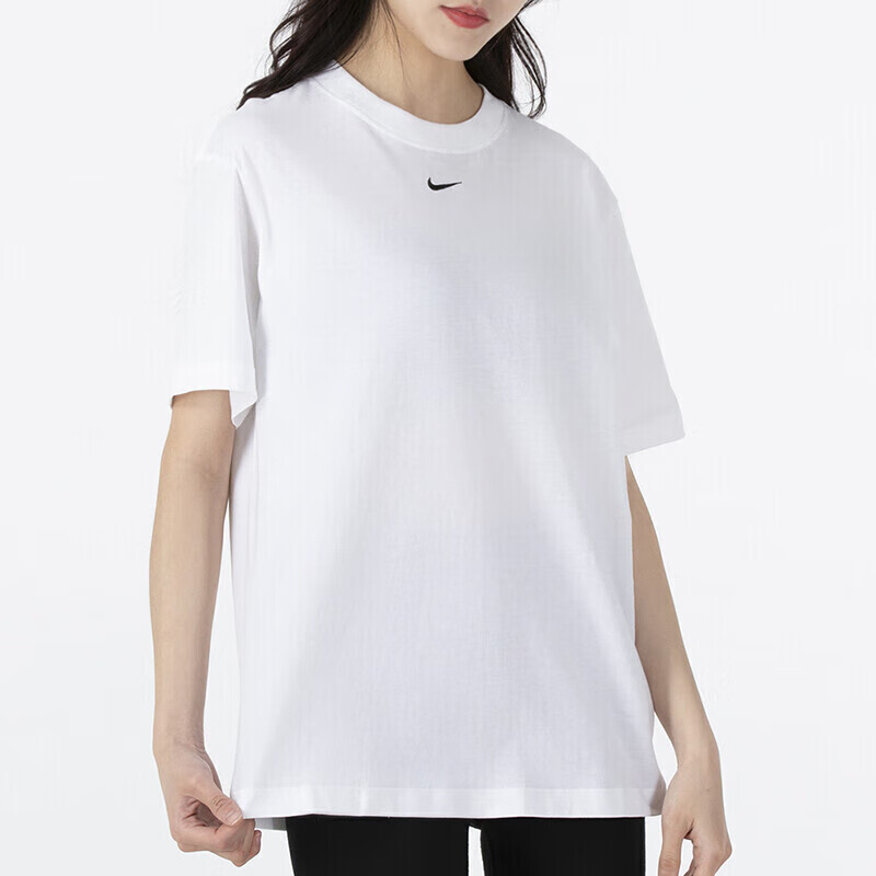 耐克短袖T恤女裝運動服針織透氣圓領休閑上衣小鉤子 DN5698-100