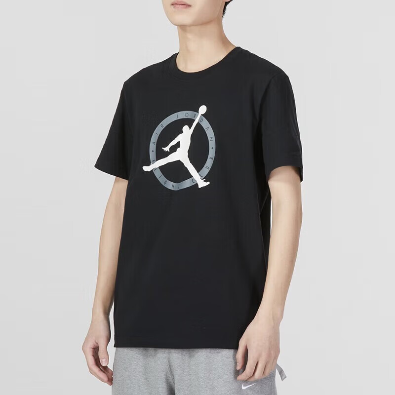 耐克短袖男上衣全棉親膚籃球訓練寬松圓領半袖T恤DV8437-030 C DV8437-010