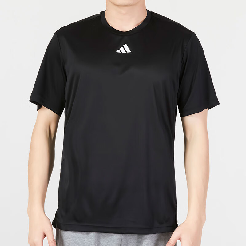 阿迪達斯 男裝  運動服跑步訓練健身輕便透氣快干短袖T恤休閑服 IB7915