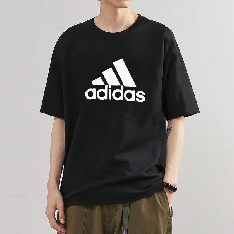 阿迪達斯 三葉草短袖男 運動服半袖體恤休閑透氣棉質(zhì)圓領T恤男 GK9120