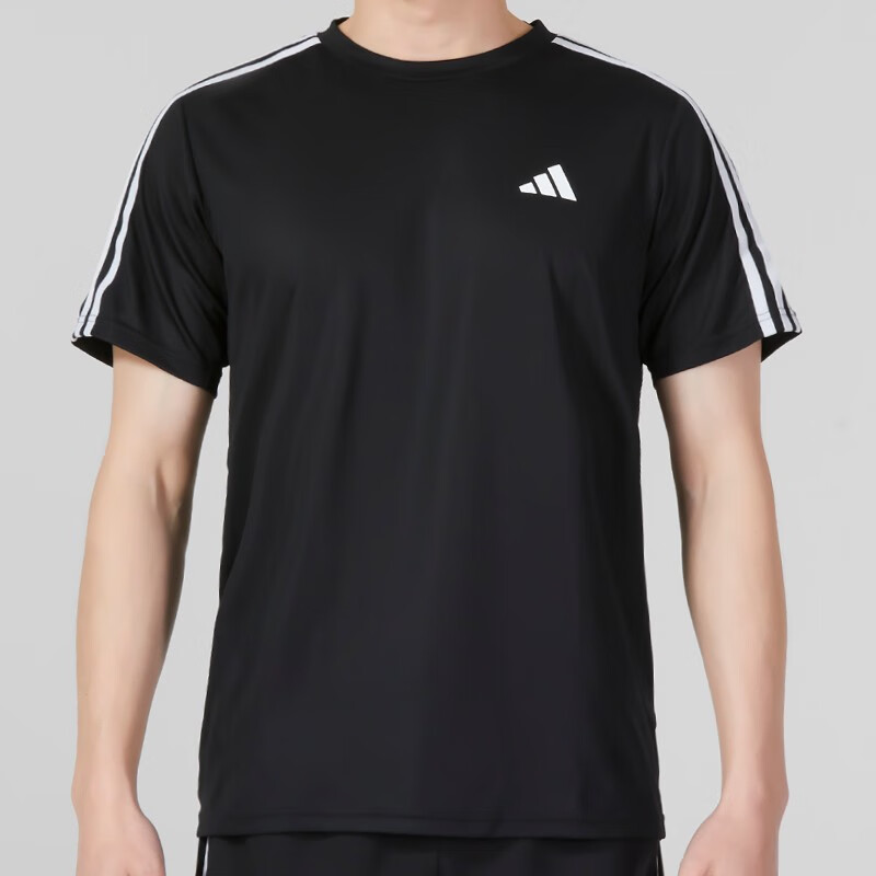 阿迪達斯 男裝 運動服健身訓練跑步體恤時尚舒適透氣圓領短袖T恤 IB8150