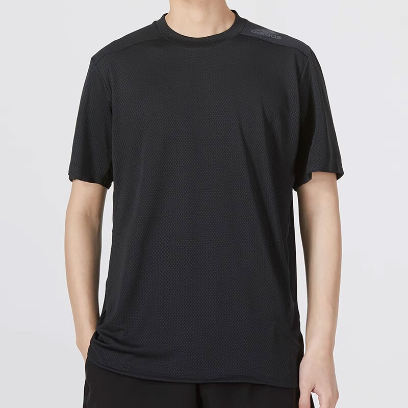 阿迪達斯 短袖T恤男裝健身訓練跑步休閑上衣寬松透氣半袖圓領 HC4230