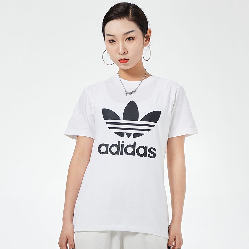 阿迪達(dá)斯短袖女三葉草運(yùn)動(dòng)服跑步健身舒適時(shí)尚休閑短袖女T恤 GN2899