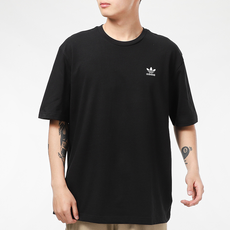 阿迪達斯 三葉草短袖男裝 運動服跑步訓練健身半袖休閑圓領(lǐng)全棉t恤 GN3454