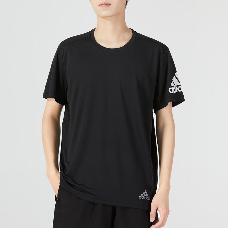 阿迪達斯短袖男 男士休閑透氣速干上衣舒適運動半袖t恤男 HB7470