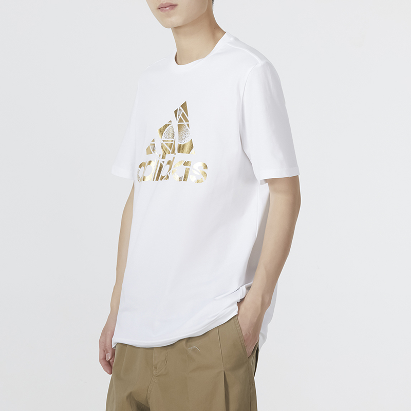 阿迪達(dá)斯 T恤男裝 運(yùn)動(dòng)服飾戶外訓(xùn)練體恤上衣圓領(lǐng)半袖休閑短袖 HG2179