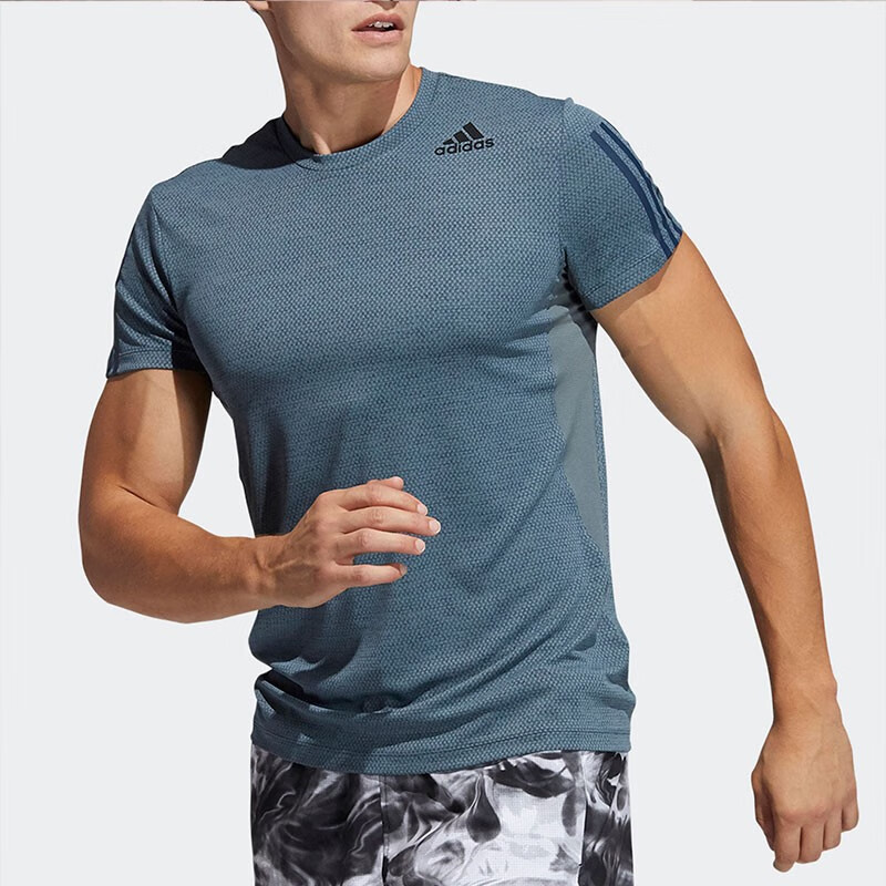 阿迪達(dá)斯 男裝 舒適時(shí)尚戶(hù)外跑步訓(xùn)練運(yùn)動(dòng)圓領(lǐng)短袖T恤訓(xùn)練短袖 GP7659