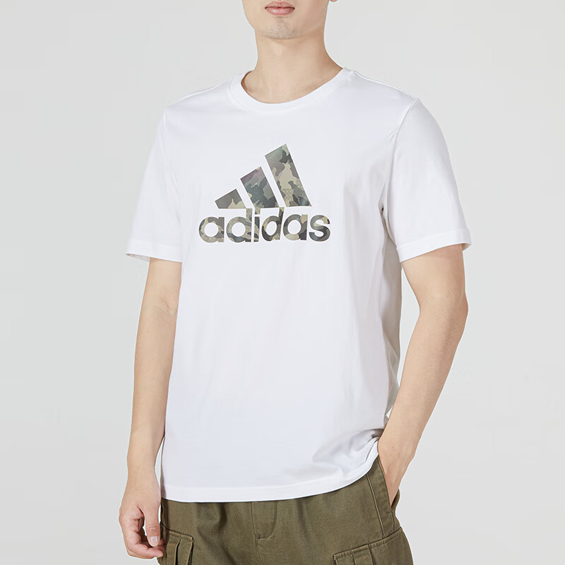 阿迪達(dá)斯 短袖男子運(yùn)動服健身半袖訓(xùn)練潮流時尚舒適透氣圓領(lǐng)T恤 HE7425