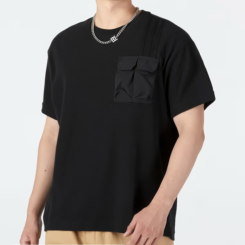 阿迪達斯Neo男裝運動服健身訓(xùn)練潮流時尚舒適透氣圓領(lǐng)短袖T恤 HN4705