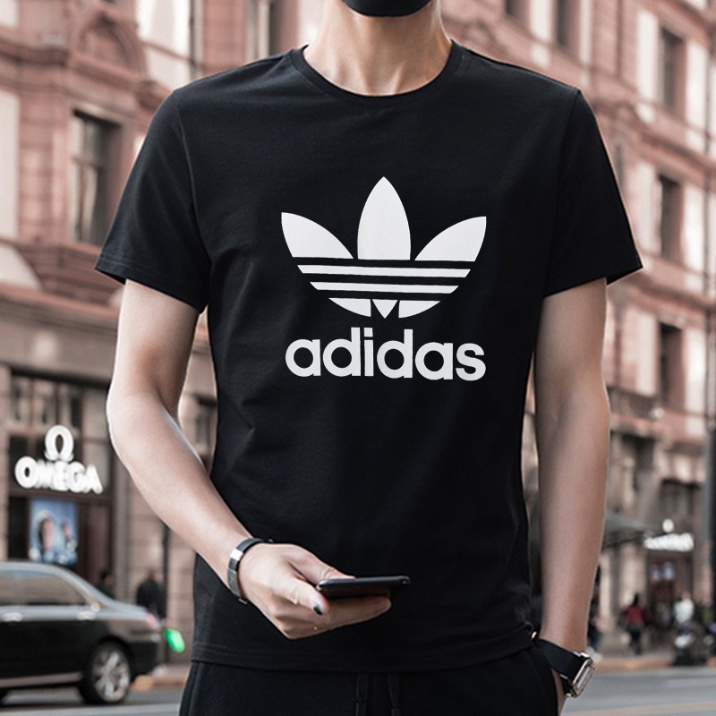 阿迪達(dá)斯 三葉草短袖男 運動服健身跑步半袖舒適透氣全棉圓領(lǐng)t恤男 IA4815