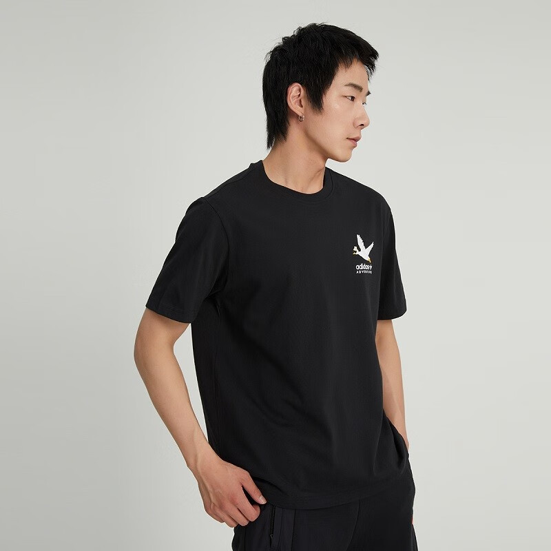 阿迪達(dá)斯三葉草男子休閑運動簡約日常百搭短袖T恤 HZ1148