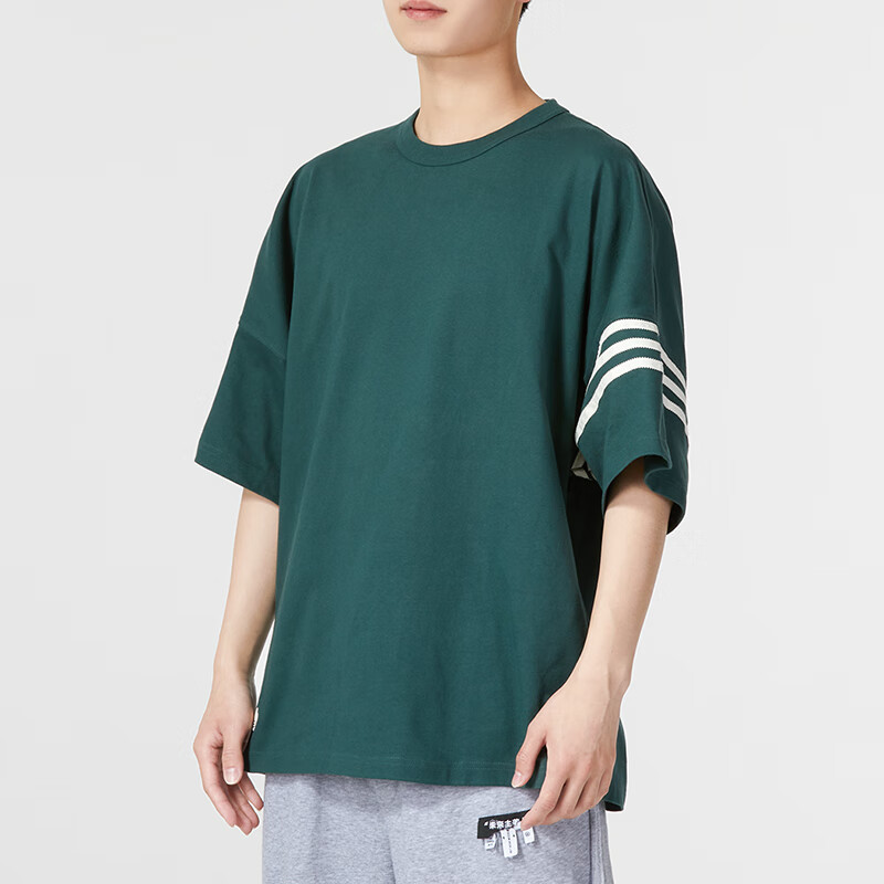 阿迪達(dá)斯 三葉草男裝 運動服健身訓(xùn)練時尚舒適透氣圓領(lǐng)短袖T恤 HR5092