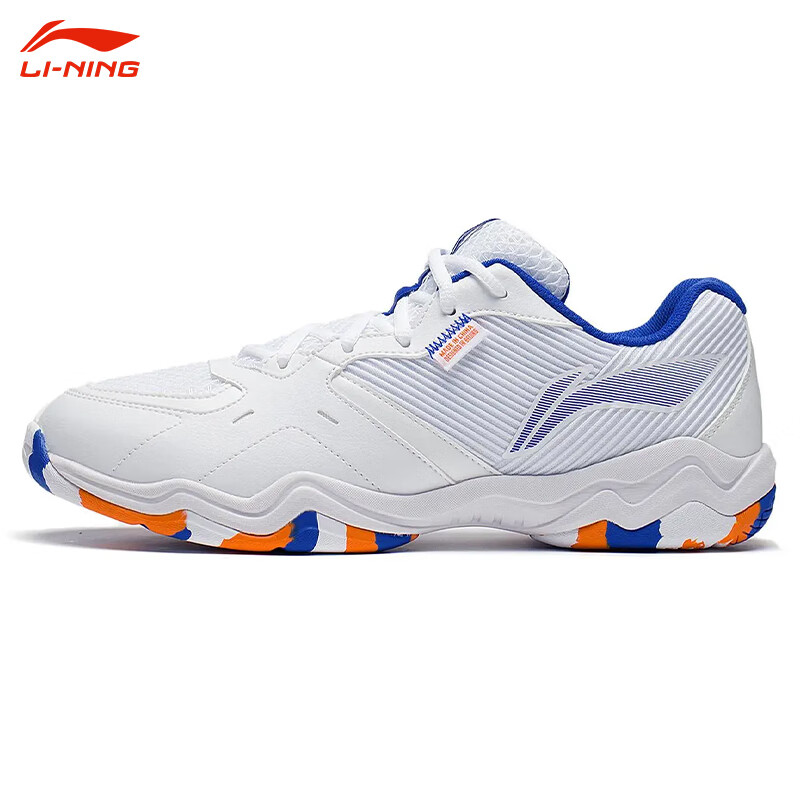 李寧（LI-NING）突襲四代羽毛球鞋男士專業(yè)比賽運(yùn)動(dòng)鞋訓(xùn)練緩震透氣 AYTS016-1