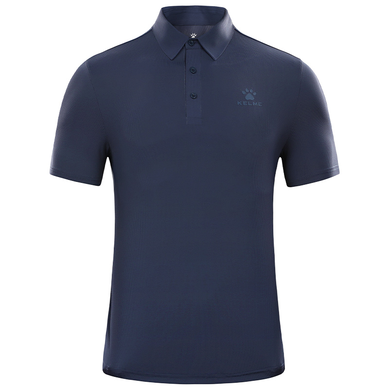 KELME卡爾美polo衫男女款2024夏季運動休閑冰絲防曬翻領短袖T恤 8351PL1050/2050