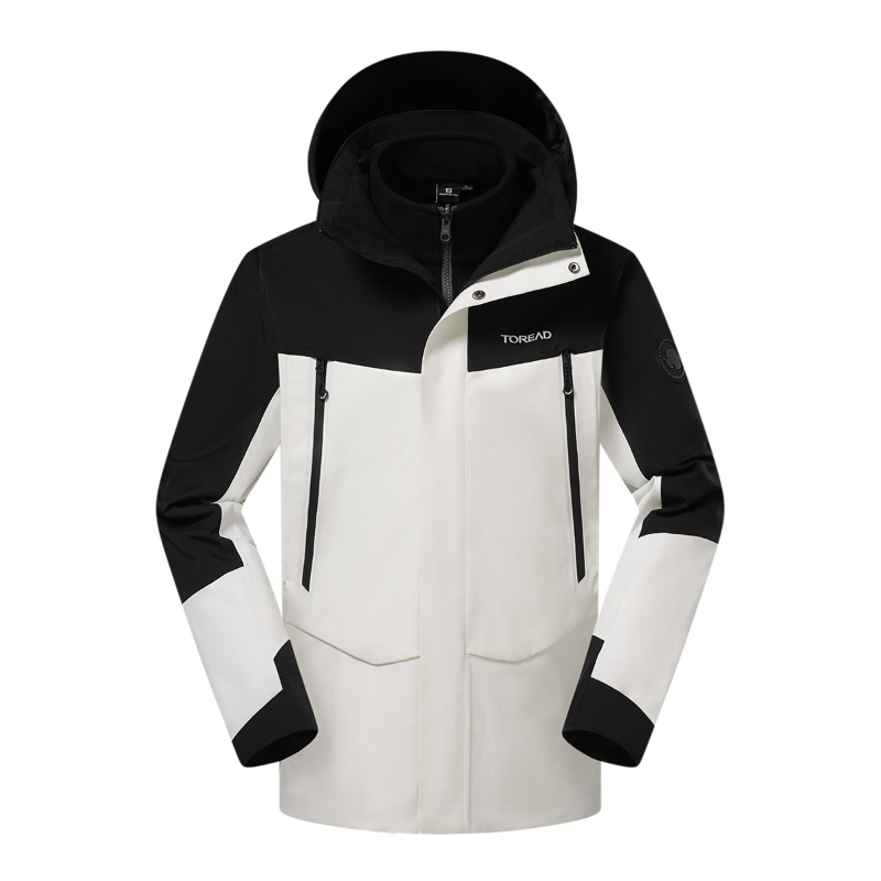 探路者沖鋒衣24秋冬男戶外三合一登山防風防水兩件套TAWWCM90708