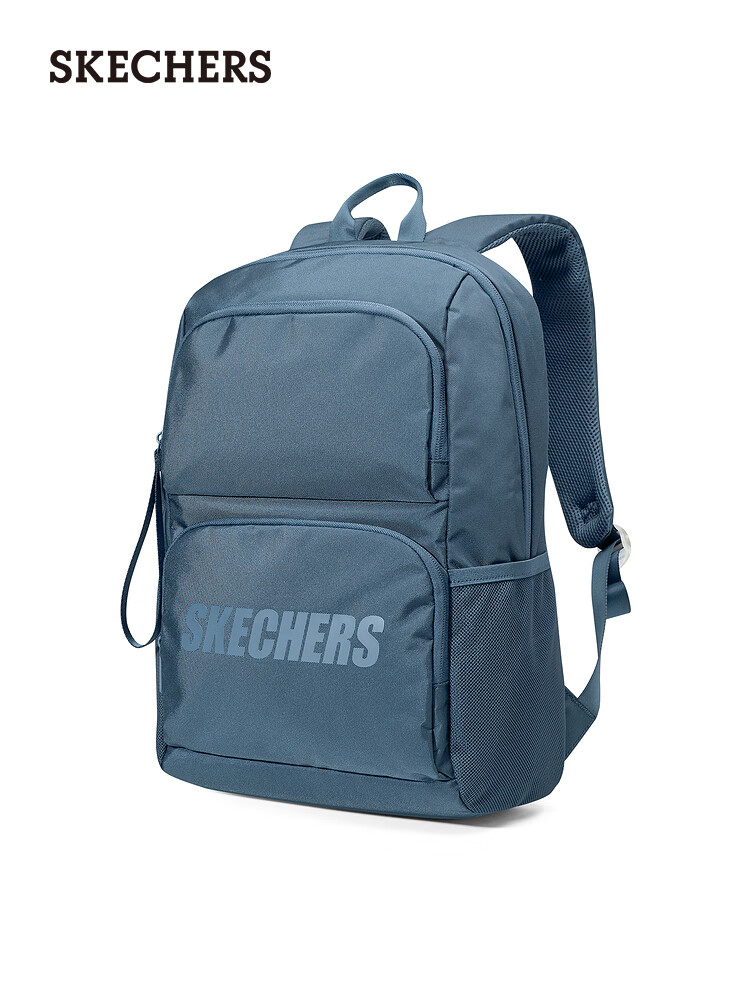 斯凱奇Skechers雙肩包男女簡約雙肩背包電腦包運動休閑包 L320U196-03YM