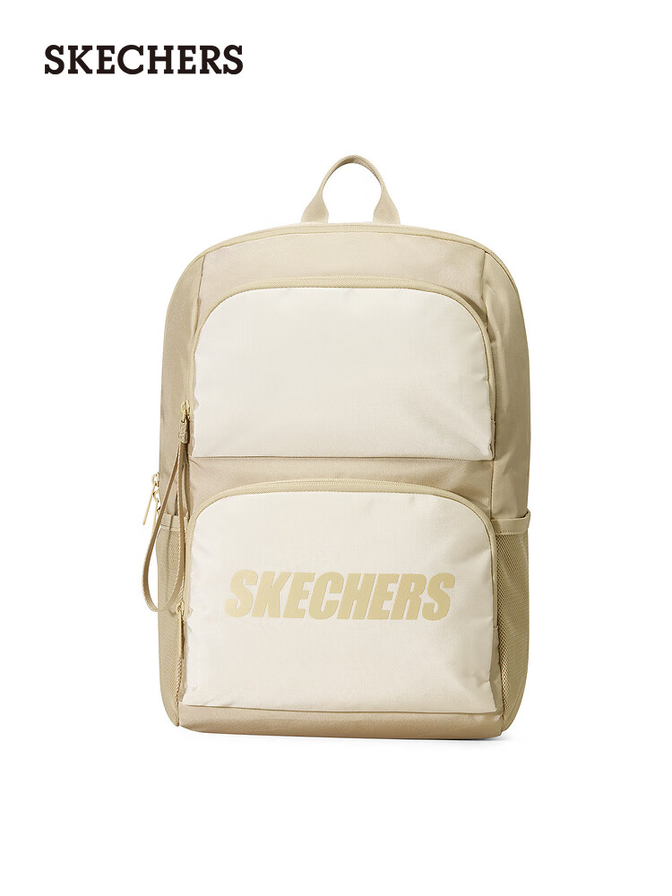 斯凱奇Skechers雙肩包男女簡約雙肩背包電腦包運動休閑包 L320U196-028R