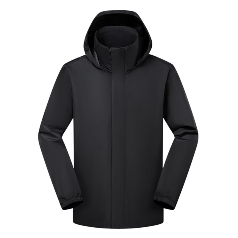 Jack Wolfskin狼爪沖鋒衣情侶運(yùn)動(dòng)戶外男女春秋單層防風(fēng)保暖夾克外套 5031071-6000 黑色