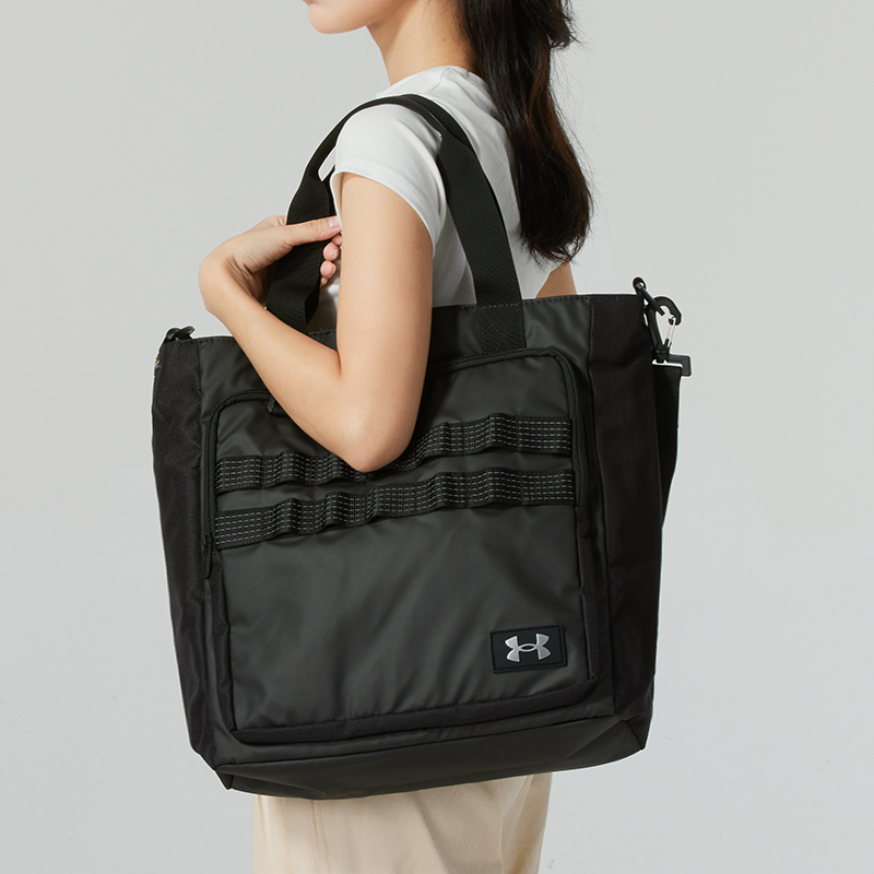 安德瑪男女訓(xùn)練包休閑包健身包單肩包斜挎托特包1378419-001