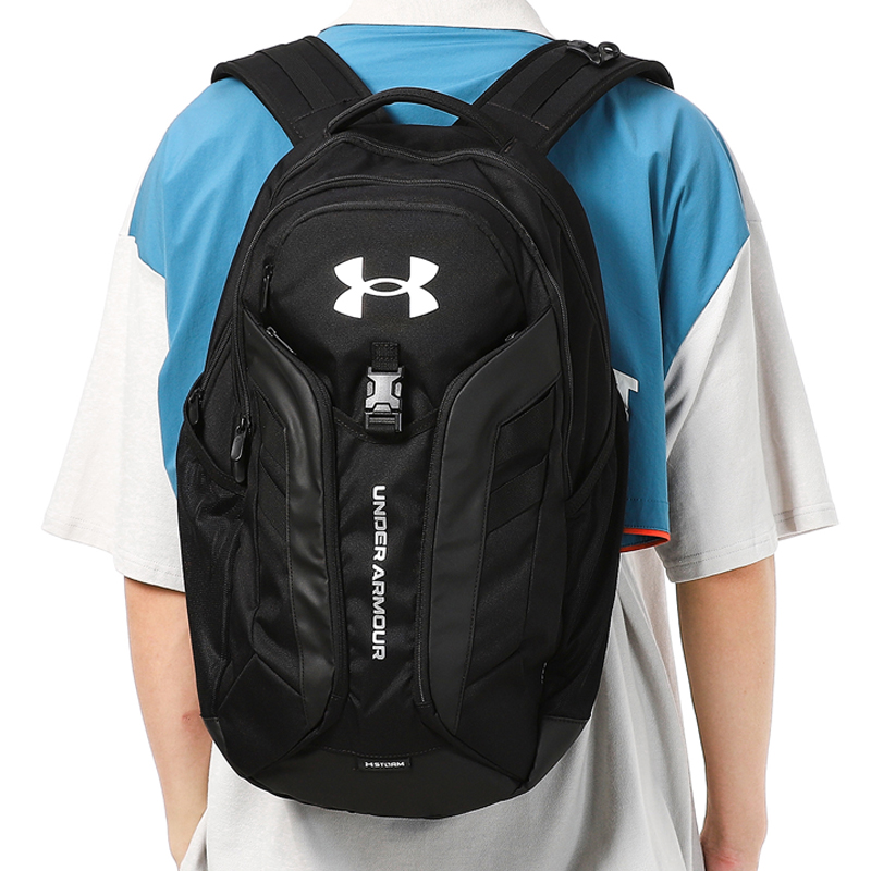UA安德瑪雙肩包男女包新款背包運動包書包休閑包1367060-001