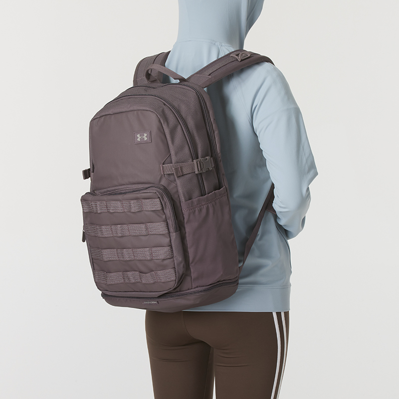 UA安德瑪雙肩包男女新款背包休閑運動包學(xué)生書包1372290-057