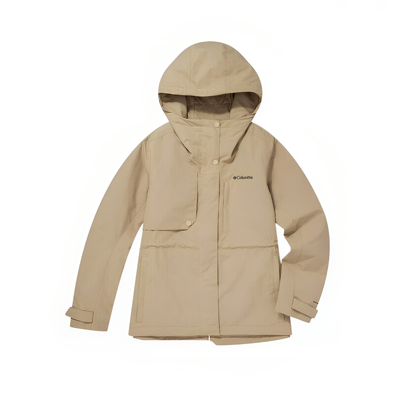 Columbia哥倫比亞棉服女24秋冬新款戶(hù)外沖鋒衣防水透氣輕薄棉服外套XR3802 214