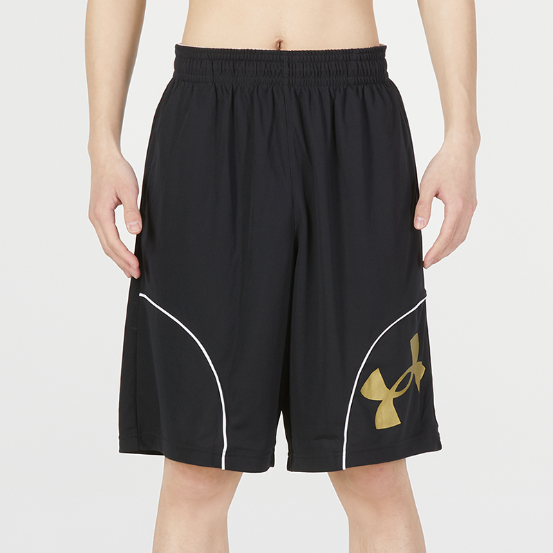 安德瑪UA男士五分褲跑步健身訓(xùn)練運動短褲1370222-002
